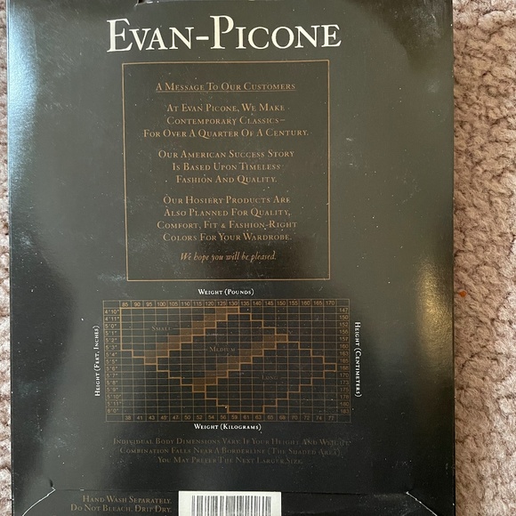 Evan-Picone black panty and thigh high hose combination - Picture 2 of 2